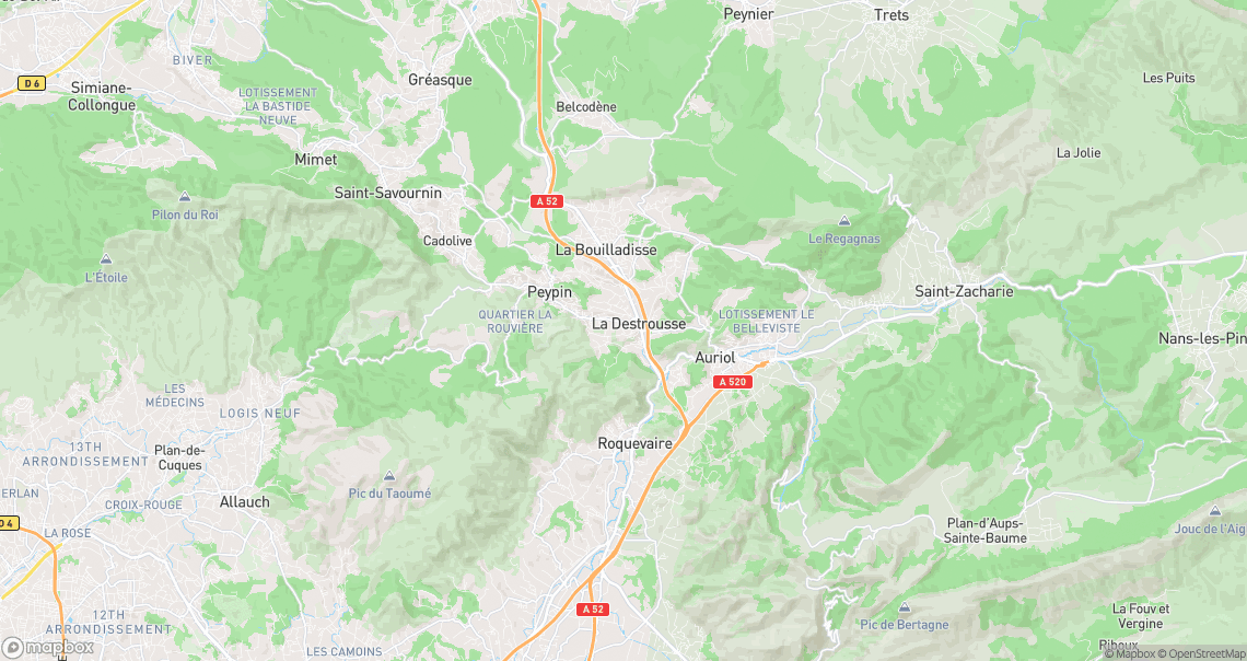 Localisation de la voiture à La Destrousse