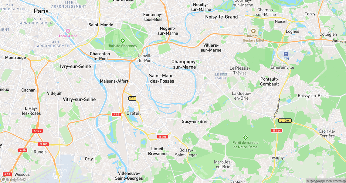Localisation de la voiture à Saint-Maur-des-Fossés