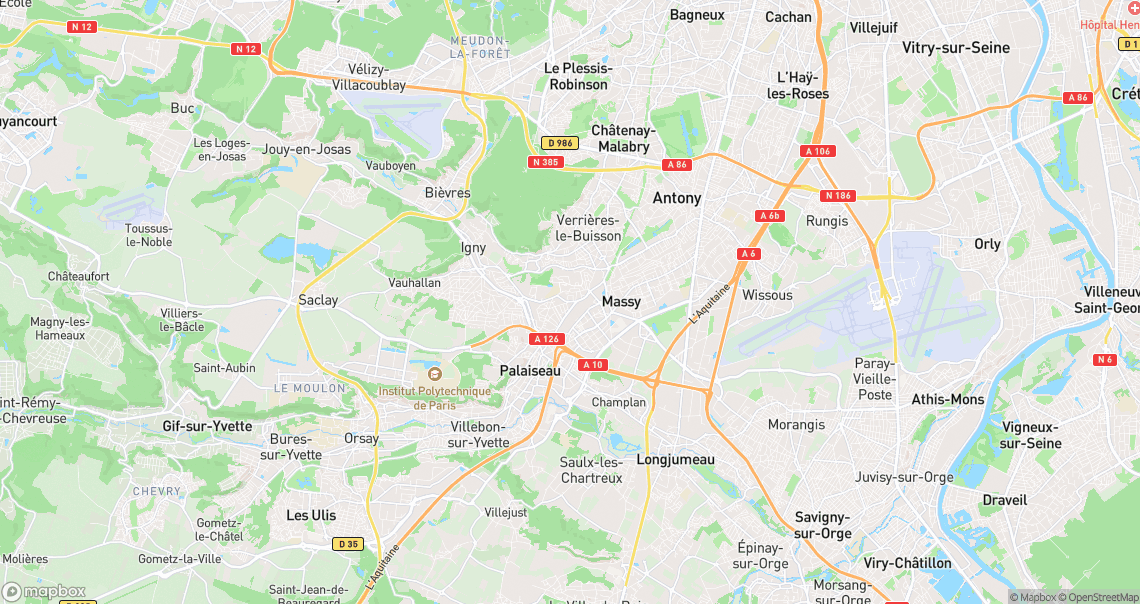 Localisation de la voiture à Massy