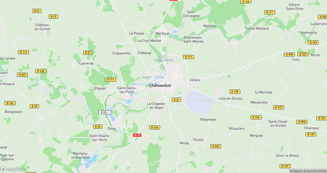Localisation de la voiture à Châteaudun