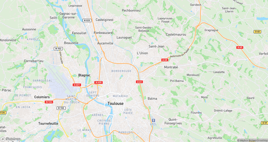 Localisation de la voiture à Toulouse