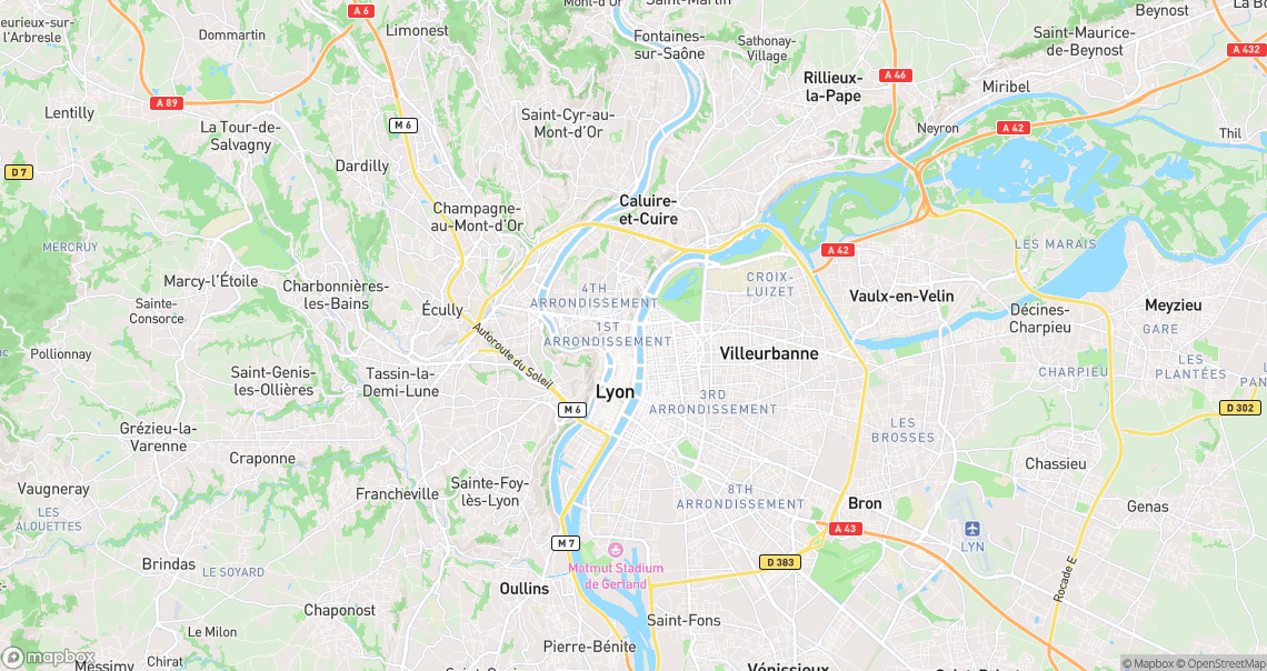 Localisation de la voiture à Lyon