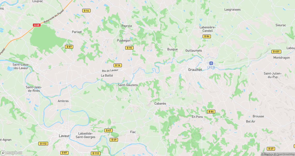 Localisation de la voiture à Briatexte