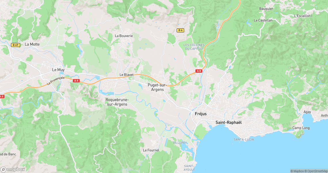 Localisation de la voiture à Puget-sur-Argens