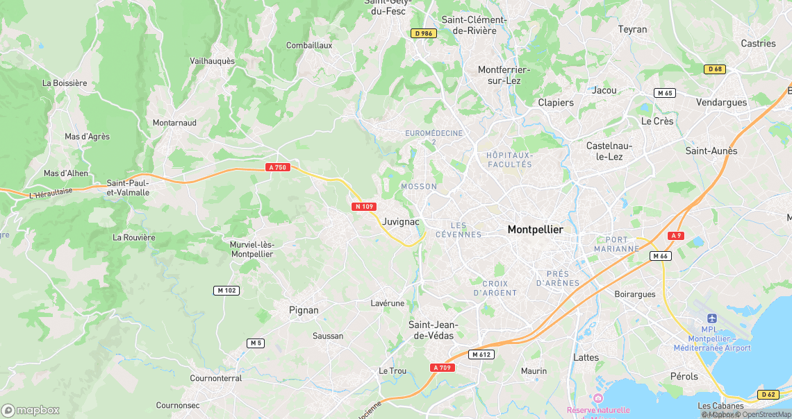 Localisation de la voiture à Juvignac