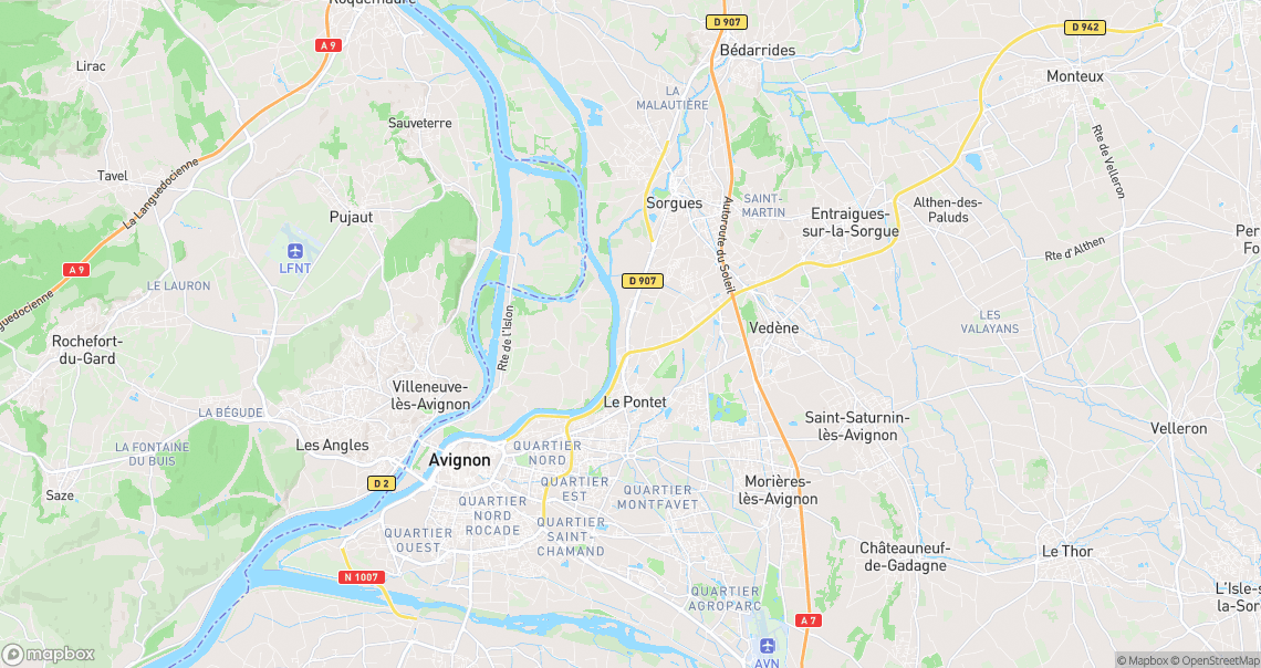 Localisation de la voiture à Le Pontet