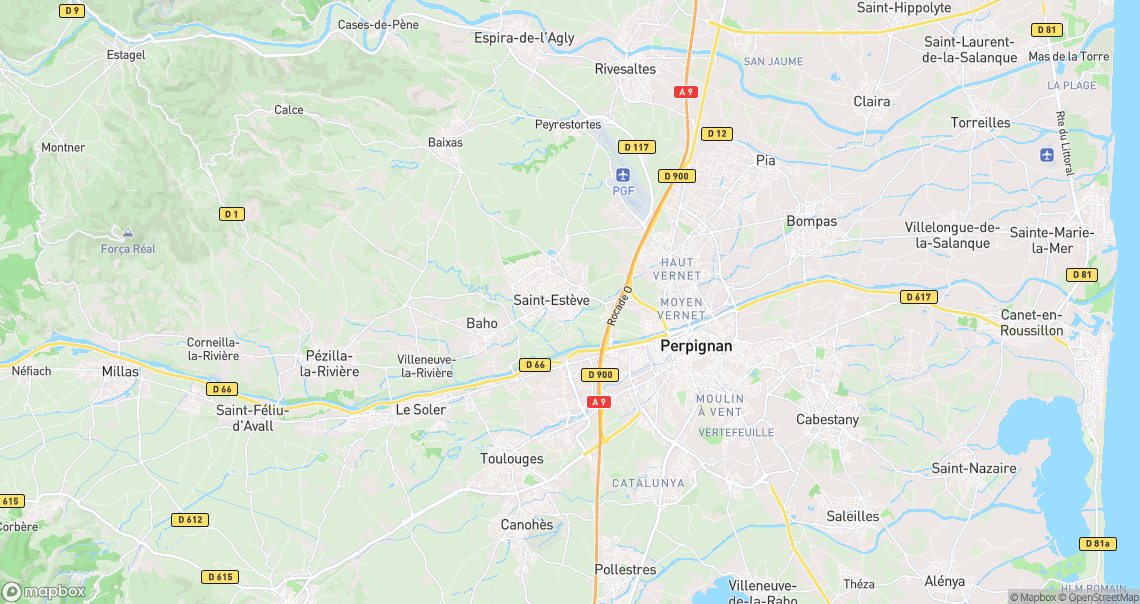Localisation de la voiture à Saint-Estève