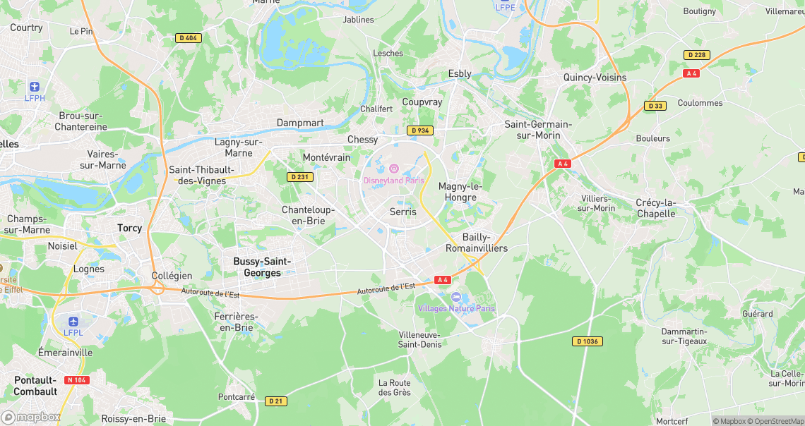 Localisation de la voiture à Serris