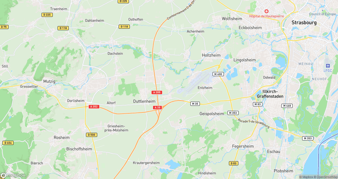 Localisation de la voiture à Duppigheim