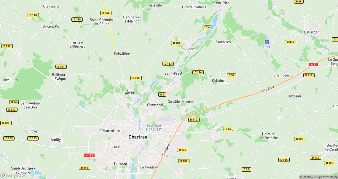 Localisation de la voiture à Saint-Prest