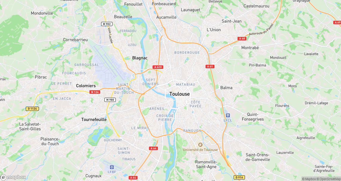 Localisation de la voiture à Toulouse
