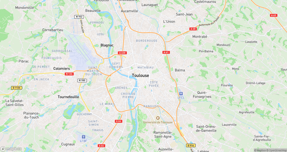Localisation de la voiture à Toulouse