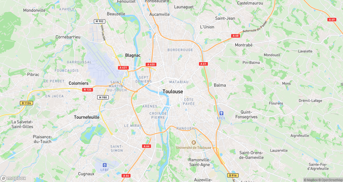 Localisation de la voiture à Toulouse