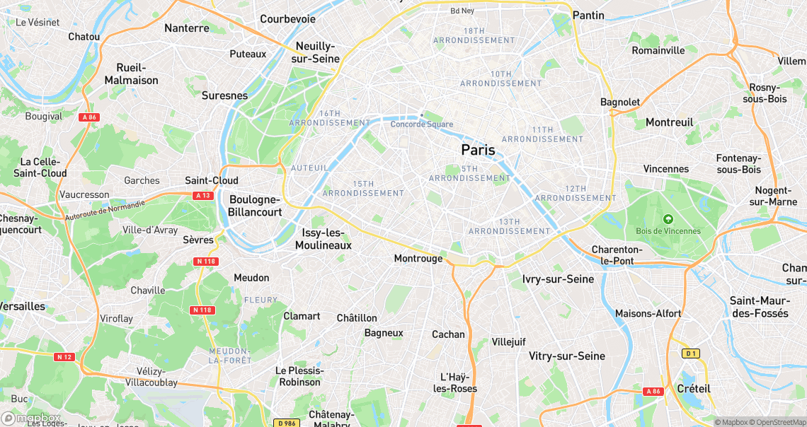 Localisation de la voiture à Paris