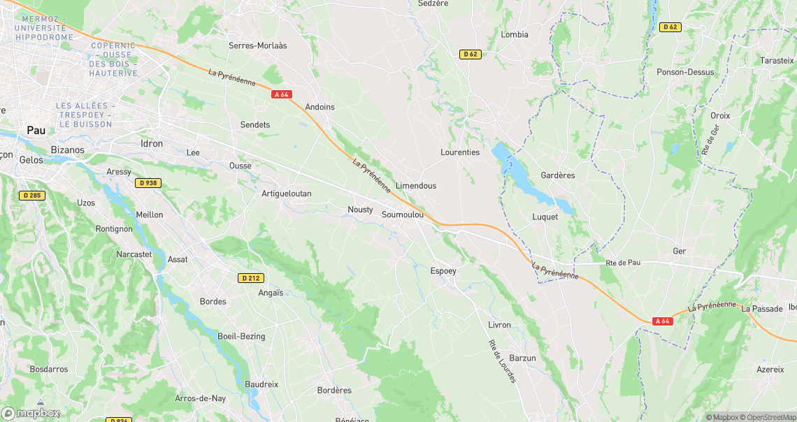 Localisation de la voiture à Soumoulou