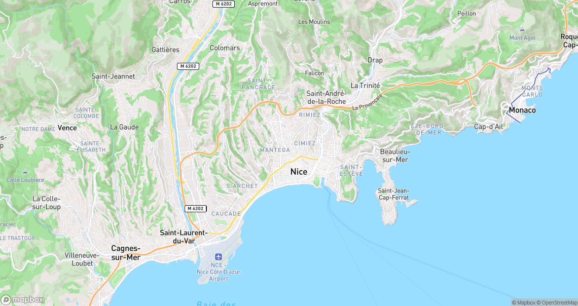 Localisation de la voiture à Nice