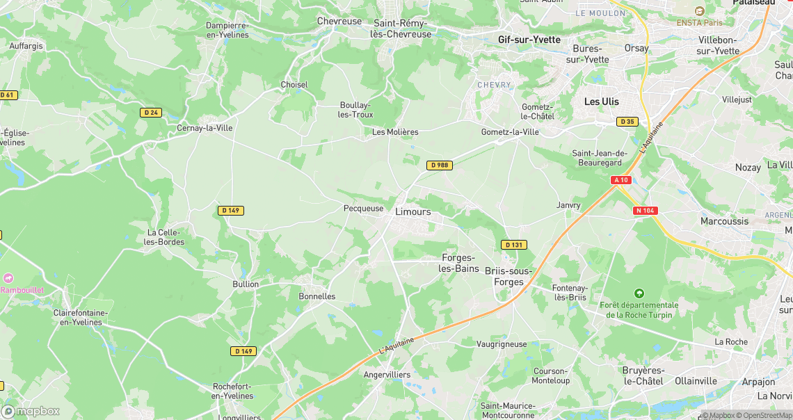 Localisation de la voiture à Limours