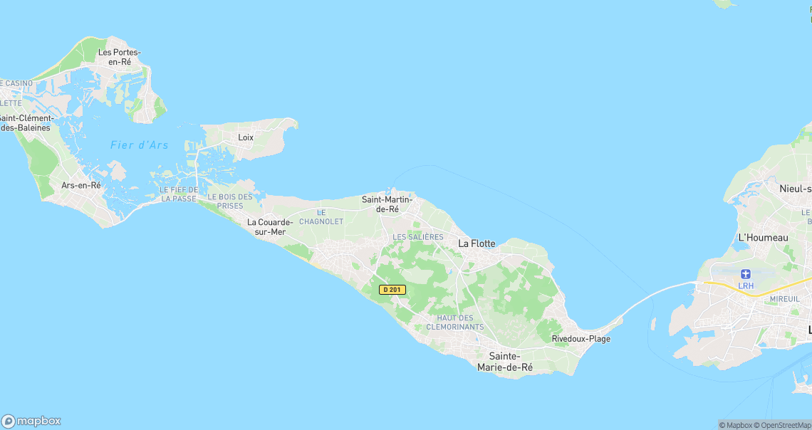 Localisation de la voiture à Saint-Martin-de-Ré
