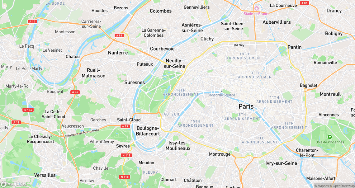 Localisation de la voiture à Paris