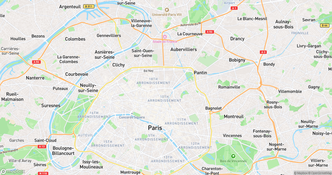 Localisation de la voiture à Paris