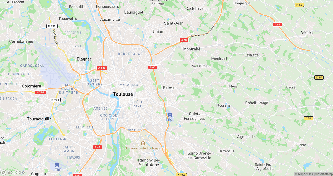 Localisation de la voiture à Balma