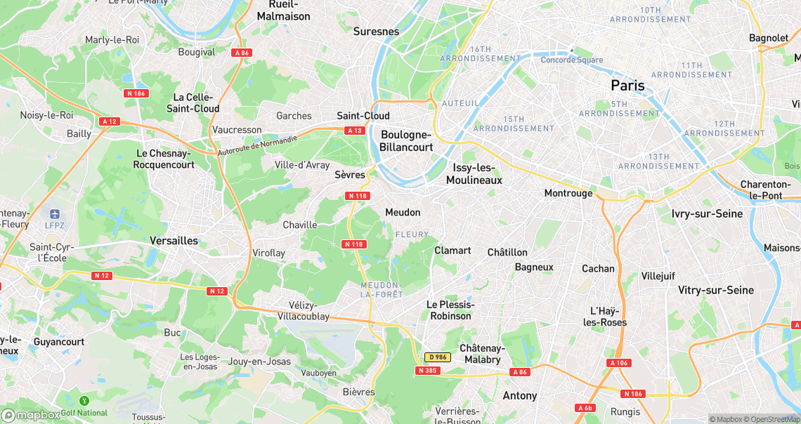 Localisation de la voiture à Meudon