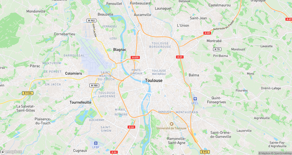 Localisation de la voiture à Toulouse