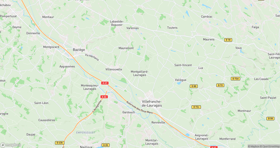 Localisation de la voiture à Montgaillard-Lauragais