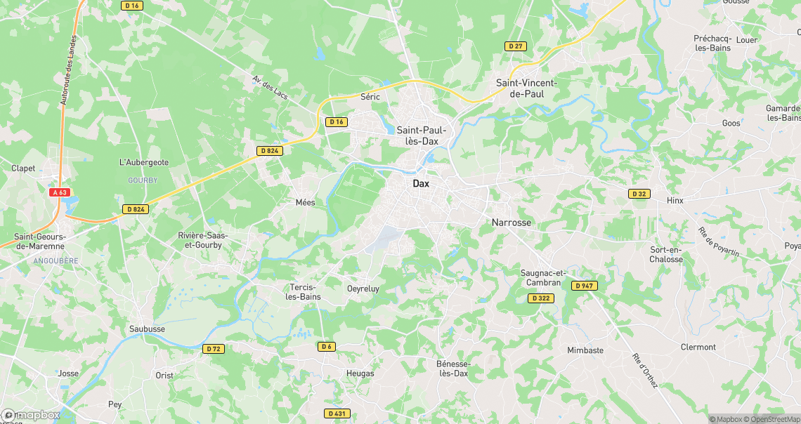 Localisation de la voiture à Dax