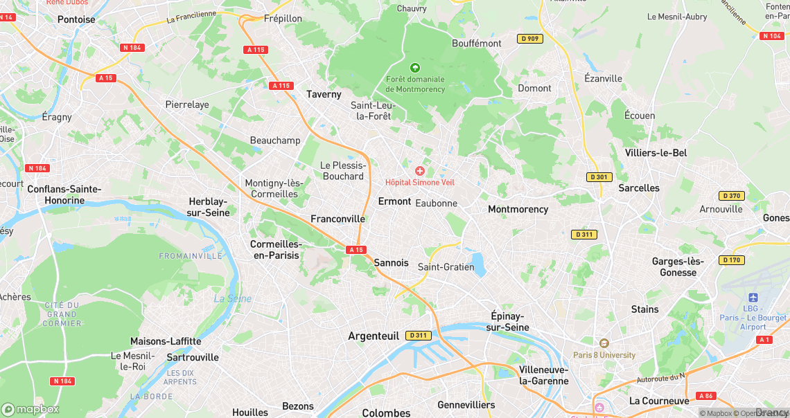 Localisation de la voiture à Ermont