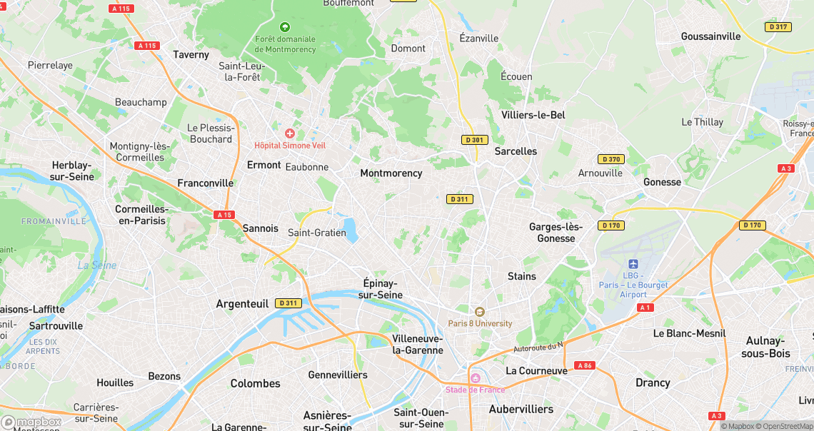 Localisation de la voiture à Deuil-la-Barre