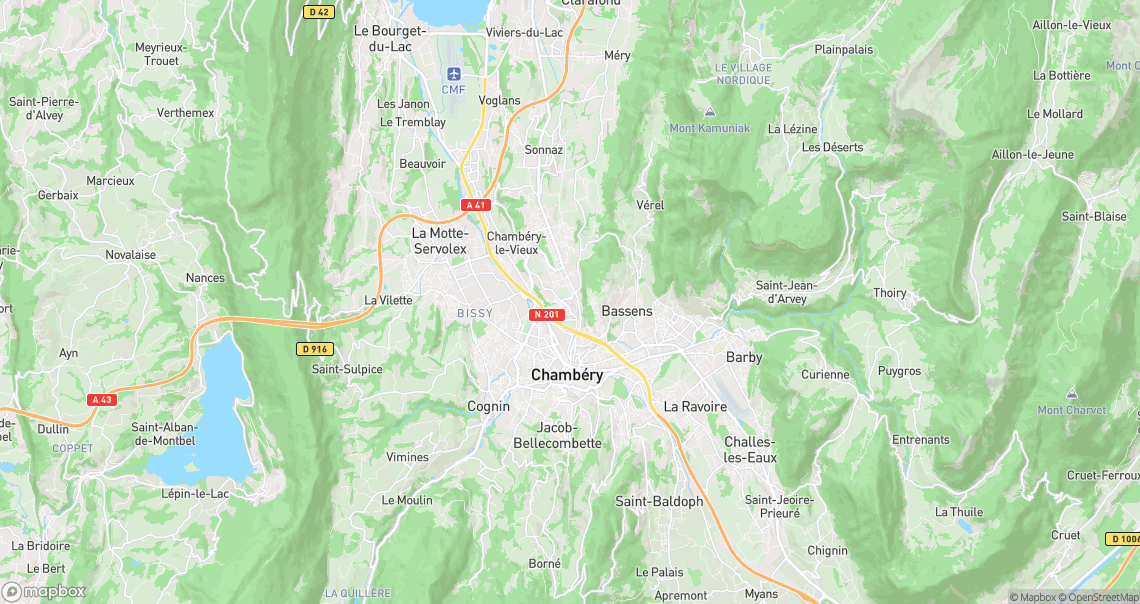 Localisation de la voiture à Chambéry