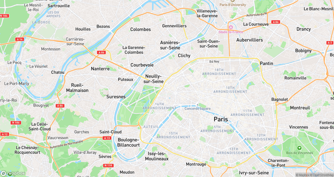Localisation de la voiture à Paris