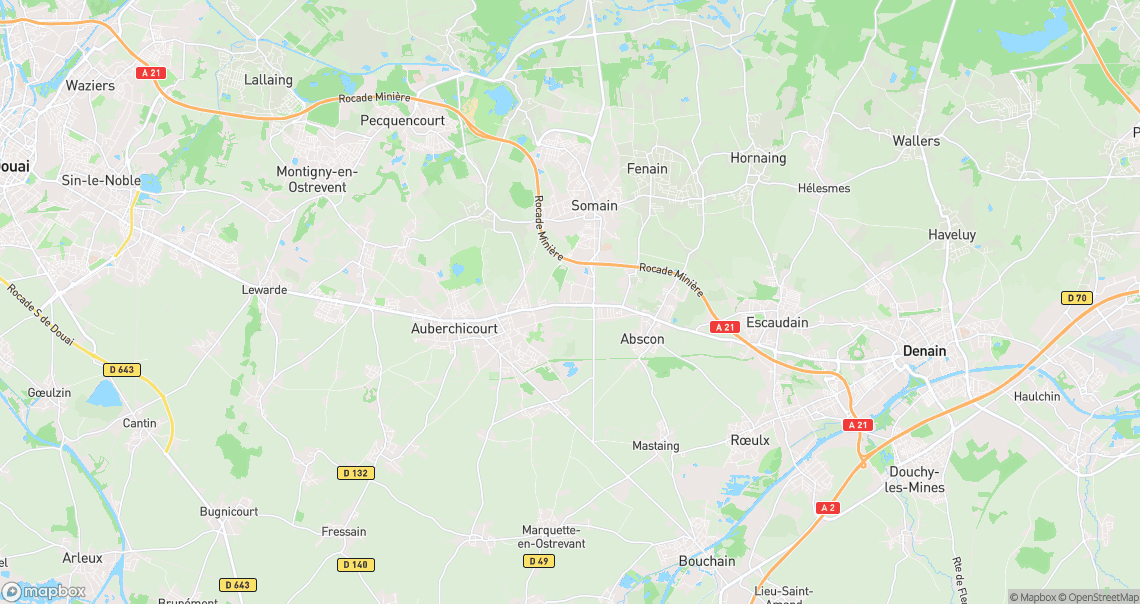 Localisation de la voiture à Aniche