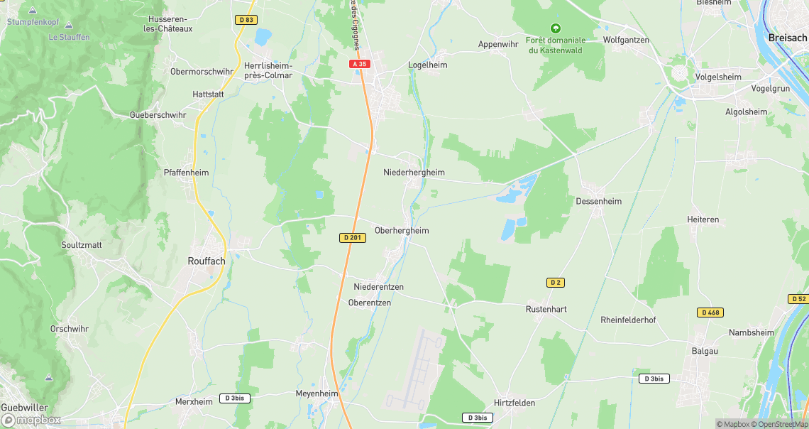 Localisation de la voiture à Oberhergheim