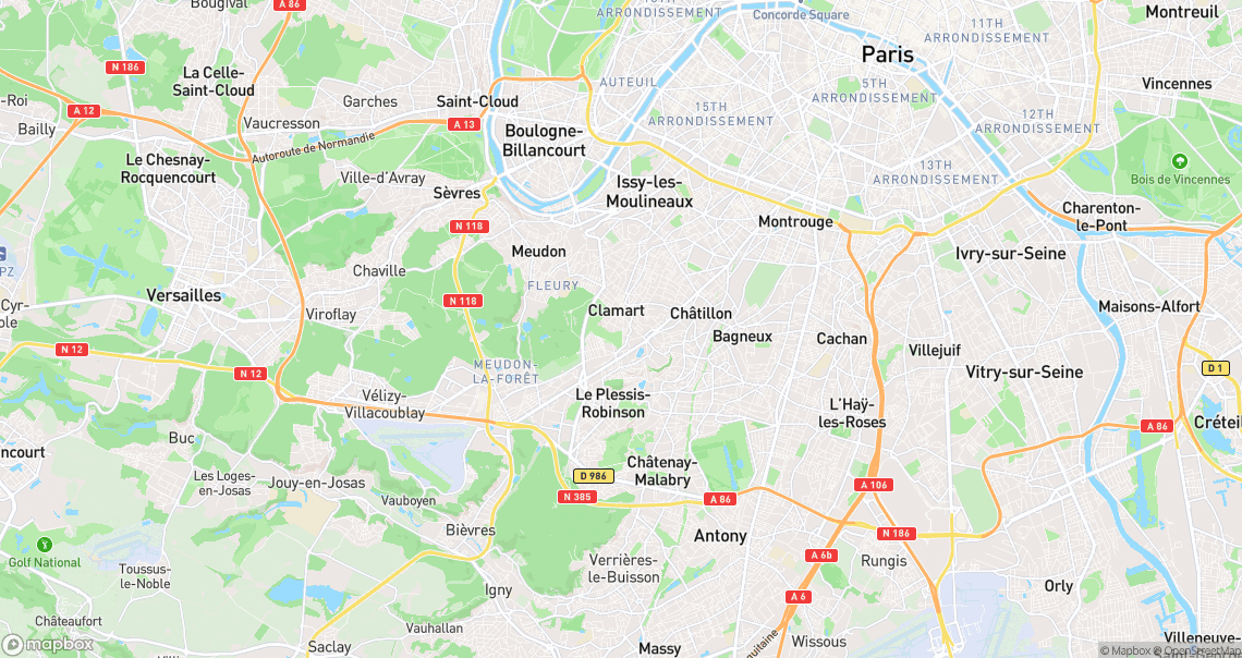 Localisation de la voiture à Clamart