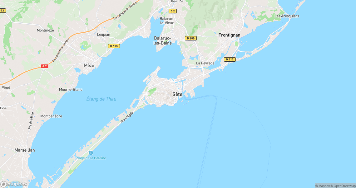 Localisation de la voiture à Sète