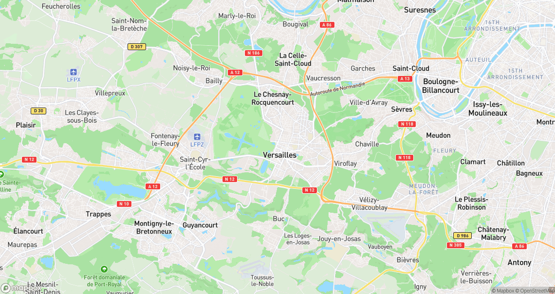Localisation de la voiture à Versailles