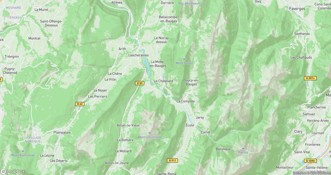 Localisation de la voiture à Le Châtelard