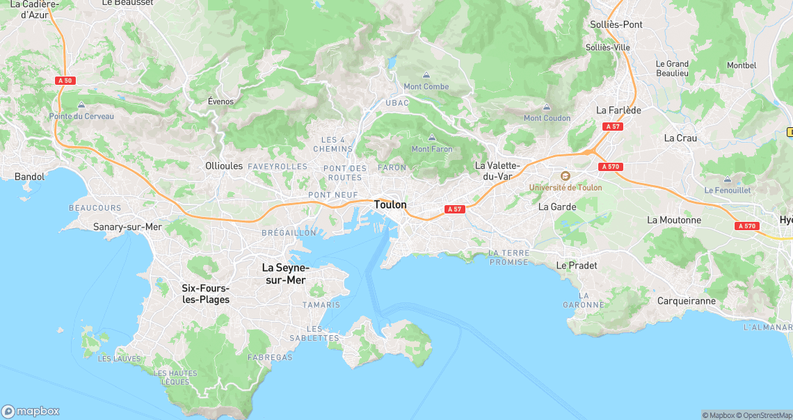 Localisation de la voiture à Toulon