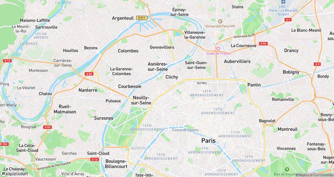 Localisation de la voiture à Levallois-Perret
