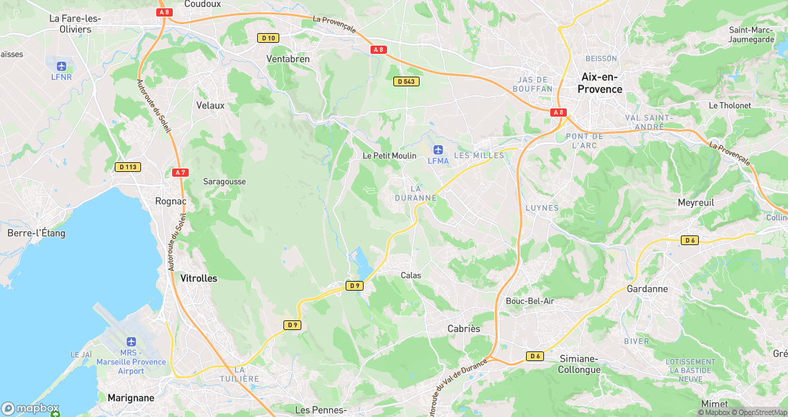Localisation de la voiture à Aix-en-Provence