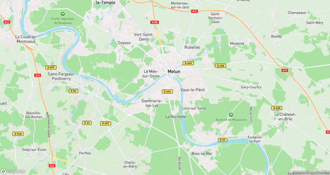Localisation de la voiture à Melun
