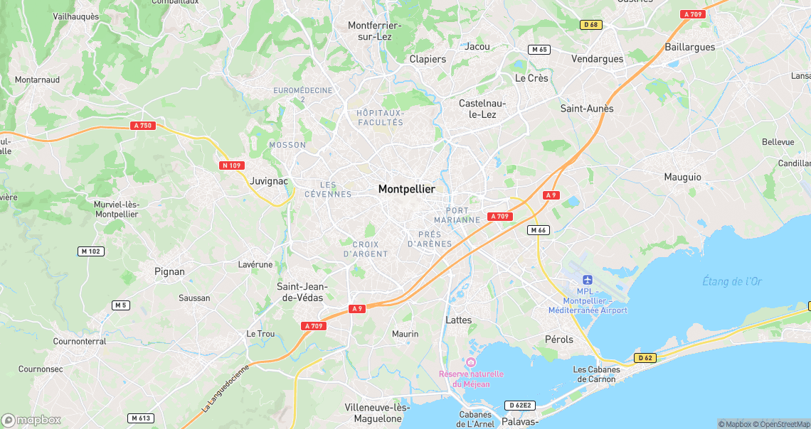 Localisation de la voiture à Montpellier