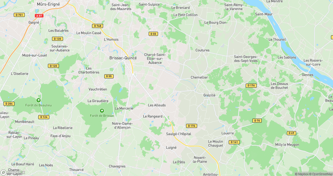 Localisation de la voiture à Brissac Loire Aubance