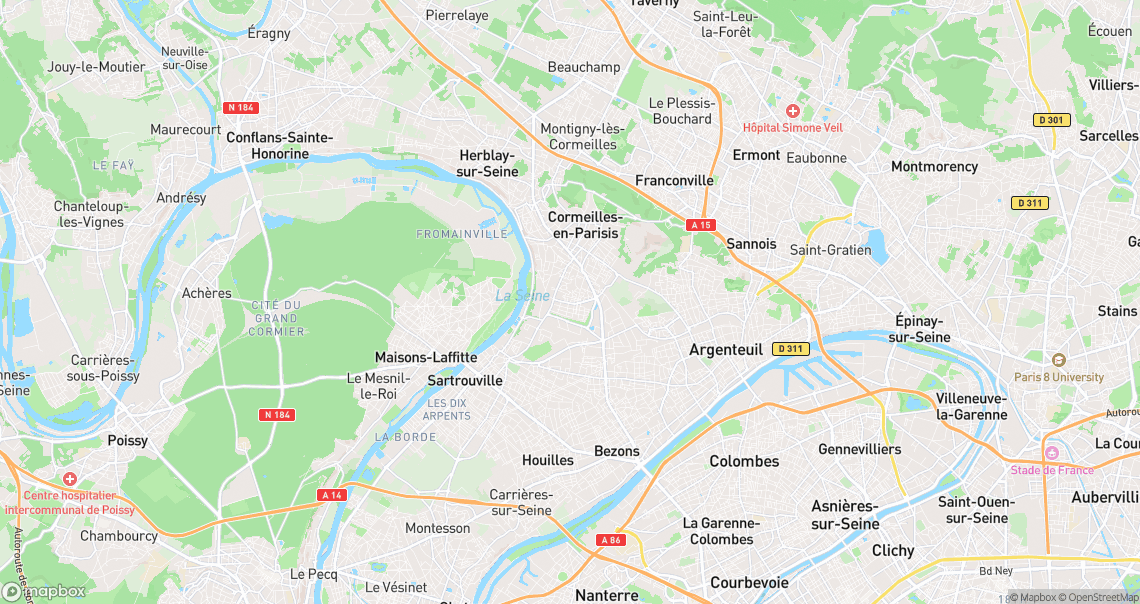 Localisation de la voiture à Cormeilles-en-Parisis