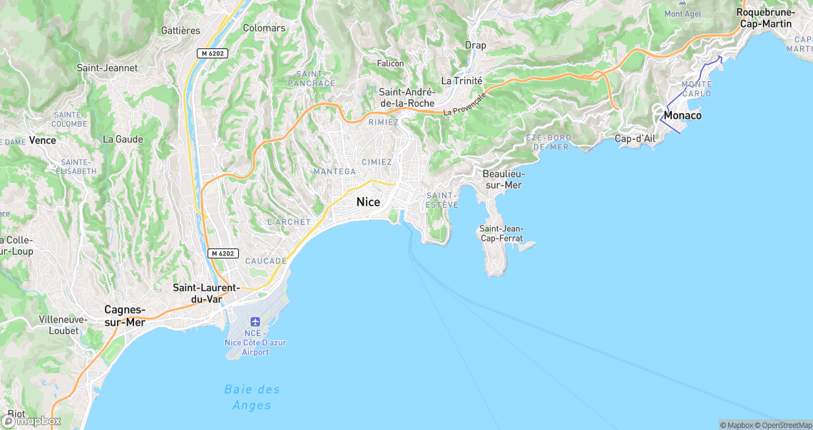 Localisation de la voiture à Nice