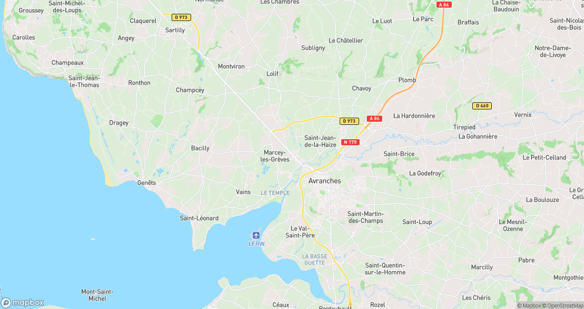Localisation de la voiture à Marcey-les-Grèves
