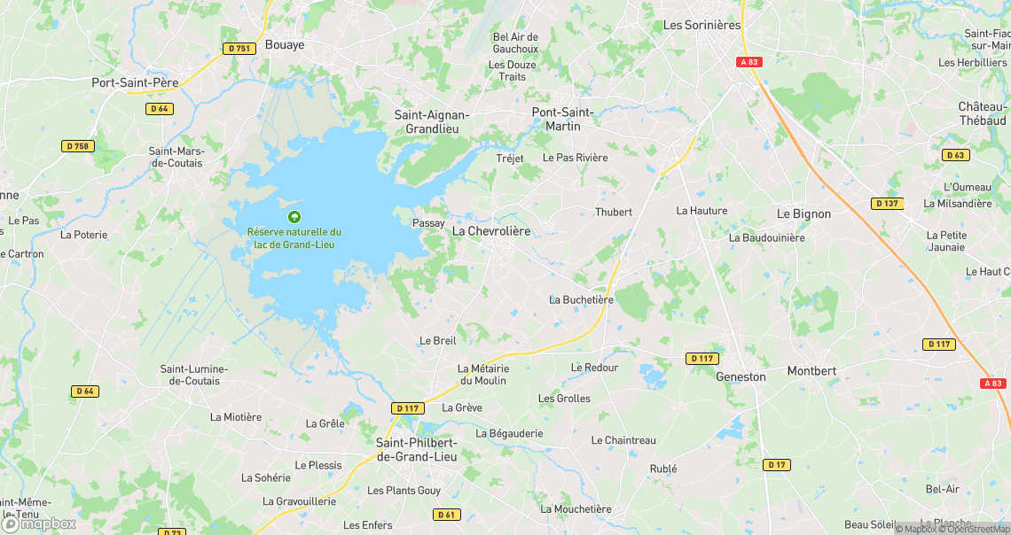 Localisation de la voiture à La Chevrolière
