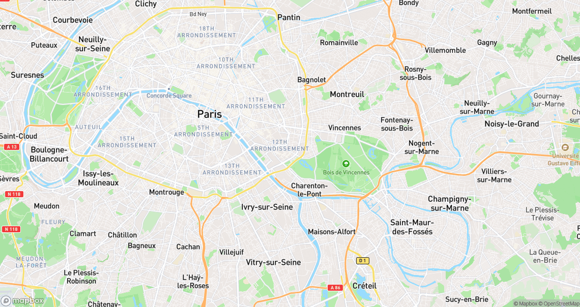 Localisation de la voiture à Paris
